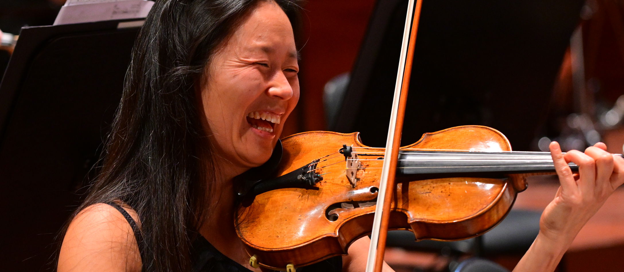 Trine på violin