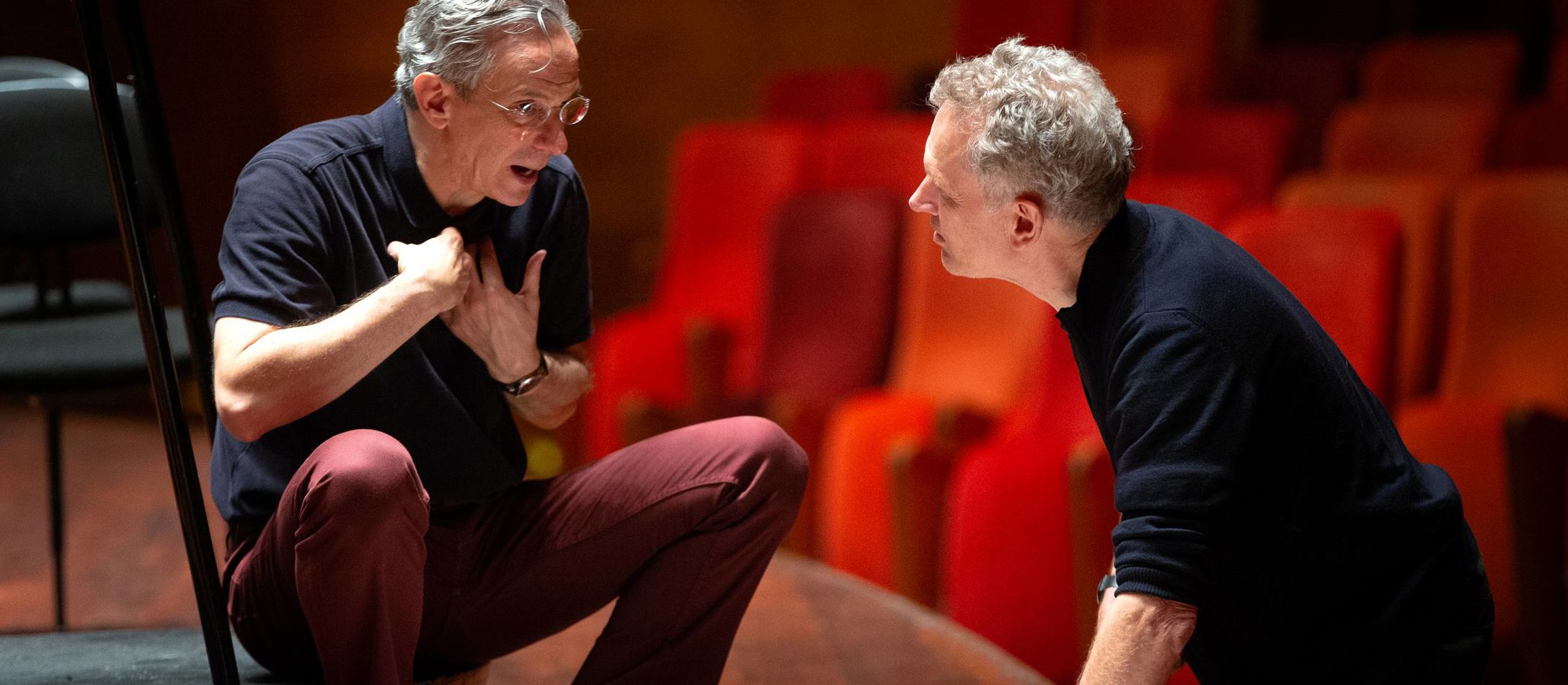 Dirigent Fabio Luisi og komponist Hans Abrahamsen